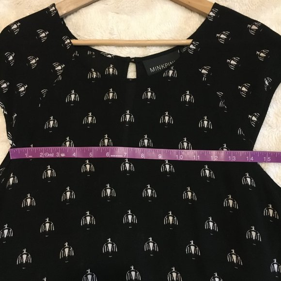 MINKPINK Native Nights Thunderbird Babydoll Rayon Dress - Picture 9 of 16